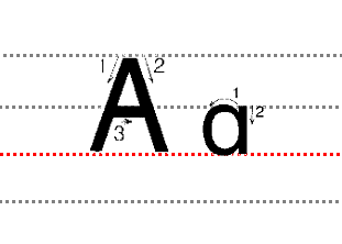 字母表 26个 大小写_字母表大小写怎么写_字母大小表写法图解