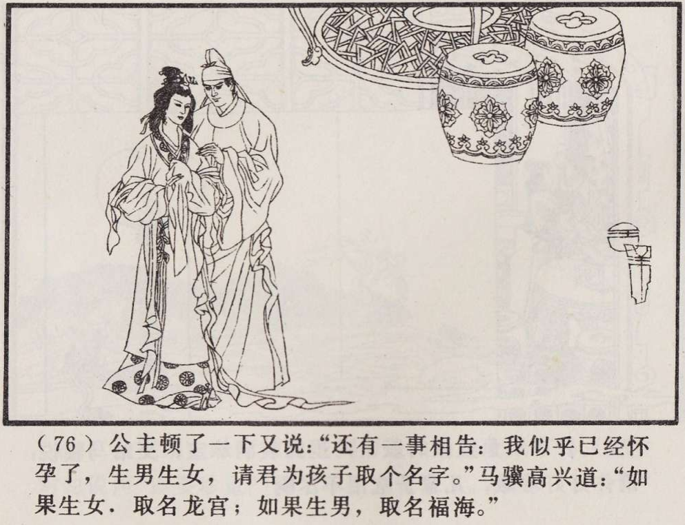 传统手绘漫画《罗刹海市》(图80)