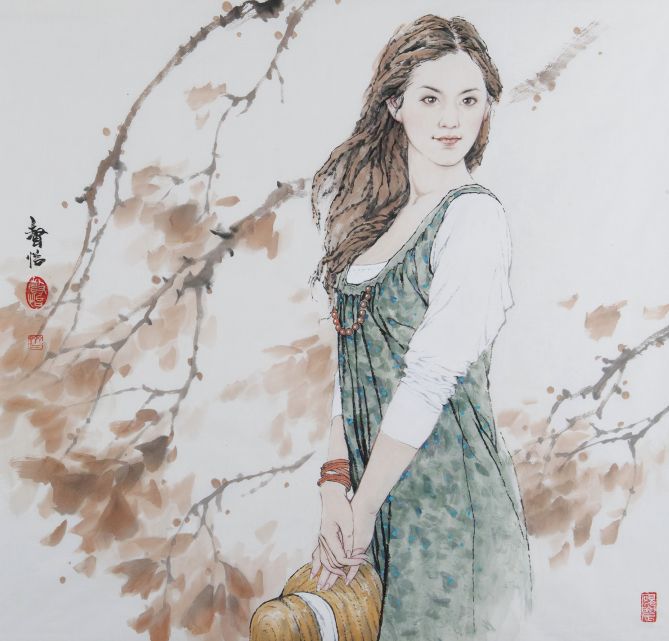 常州展讯丨舞笔墨迎国庆我国当代著名画家齐声怡先生艺术交流会