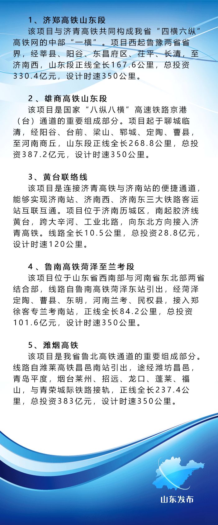 2019年山东各地交通蓝图出炉(附详表)