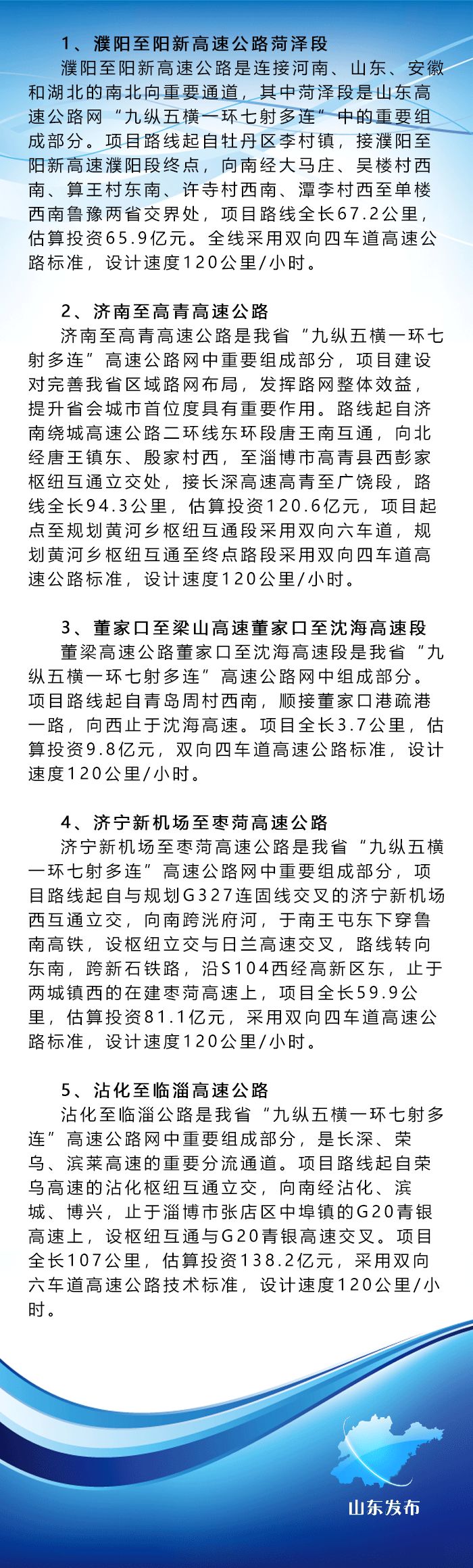 2019年山东各地交通蓝图出炉(附详表)