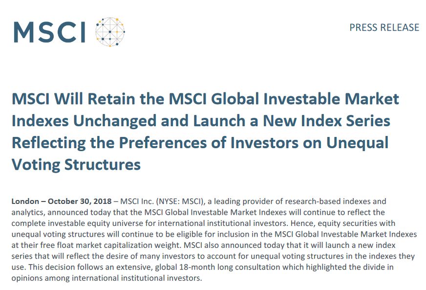 Msci接纳同股不同权公司 小米美团最快有望明年3月 入摩 证券时报网