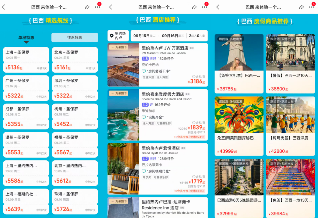 巴西免签2026年12月截止 中国公民30天停留 机票酒店优惠及跟团线路推荐