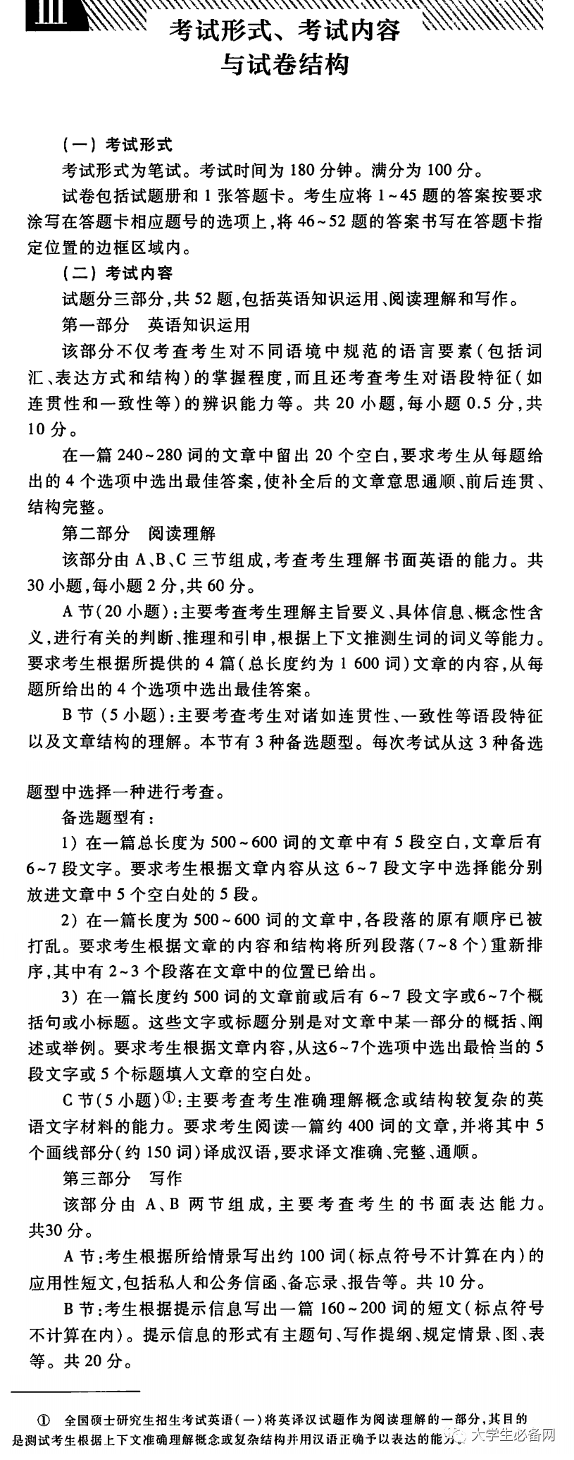 考研英语二相当于几级_英语考研难不难_考研英语难度区别