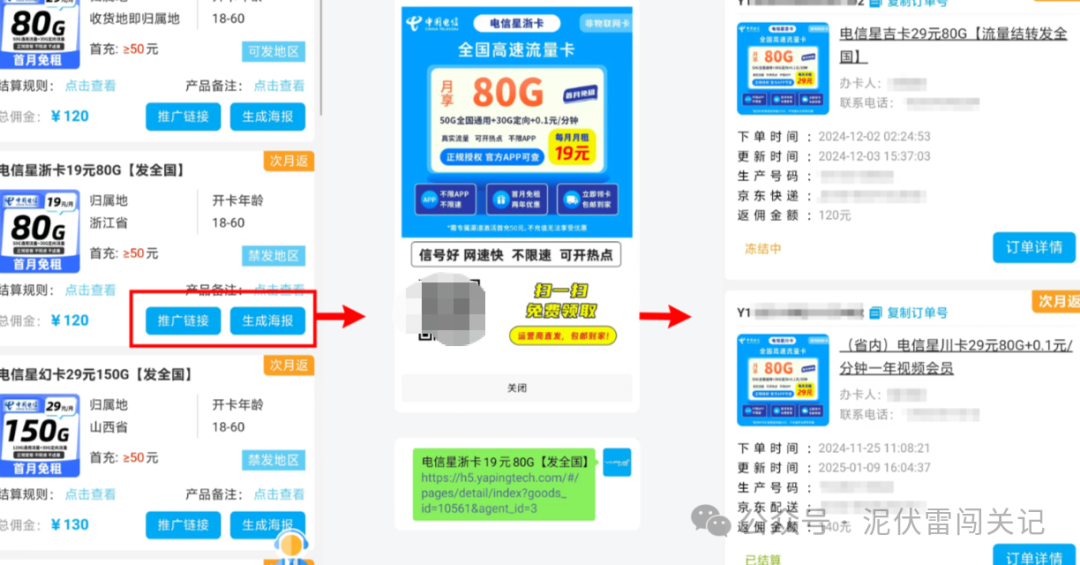 大流量卡推广副业：零门槛佣金100-300元，靠时间换收入