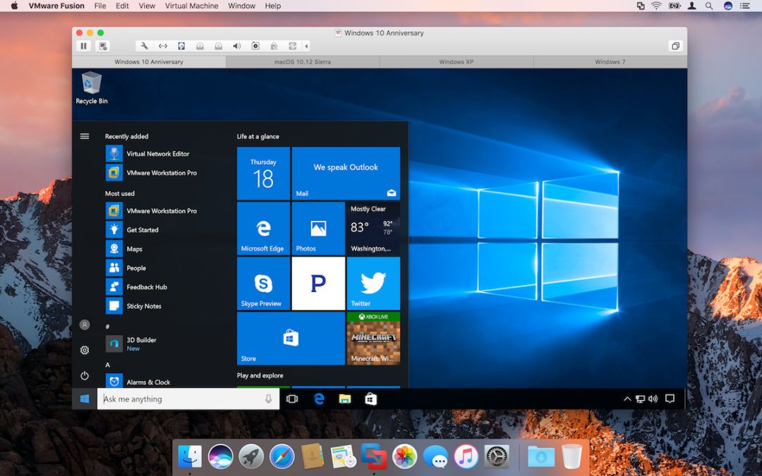 VMware Fusion 10.1.2-Mac第二强大的虚拟机软件下载