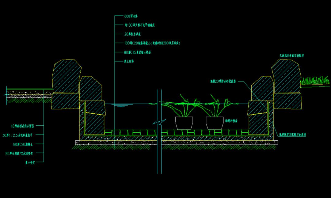 景观设计小品细部CAD施工大样图合集（附8.72 GB素材）
