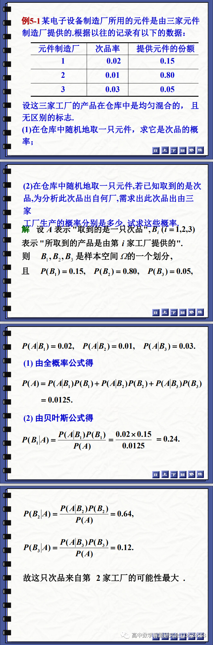 条件概率 全概率公式 Ppt分享 高中数学解题研究会 二十次幂