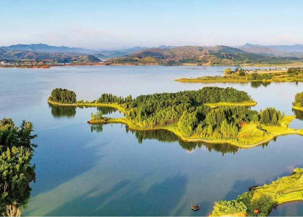 ▲云竹湖美景 图源/新华网
