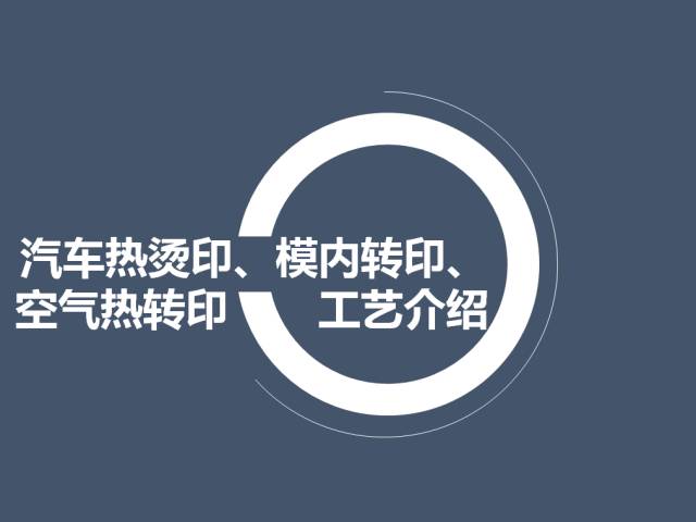 汽車熱燙印、模內(nèi)轉(zhuǎn)印、空氣熱轉(zhuǎn)印工藝介紹的圖1