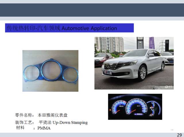 汽車熱燙印、模內(nèi)轉(zhuǎn)印、空氣熱轉(zhuǎn)印工藝介紹的圖30