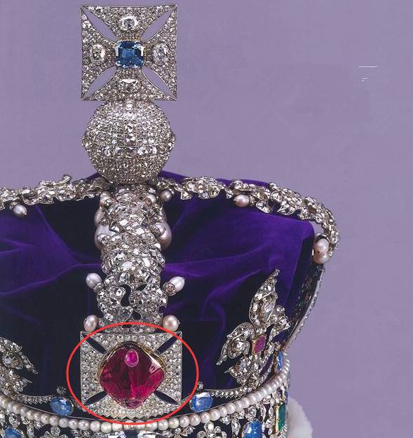 备胎事件一:"黑太子红宝石"其实是尖晶石?