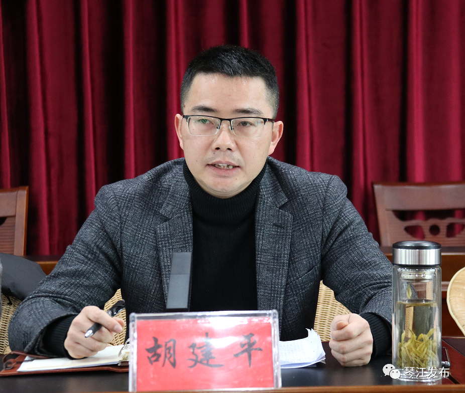 胡建平作了琴江镇2021年度工作总结报告.