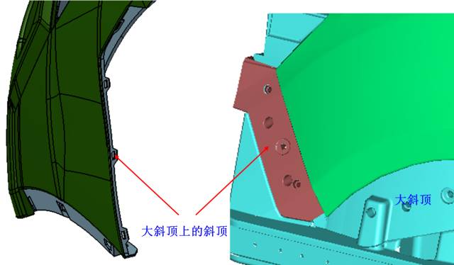 塑膠模具汽車保險杠內分型的圖5