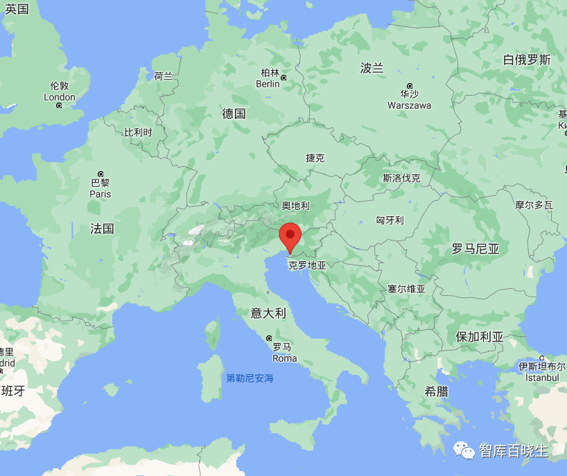 里雅斯特的地理位置从地理位置上讲,这是进入中欧和东欧重要的口岸