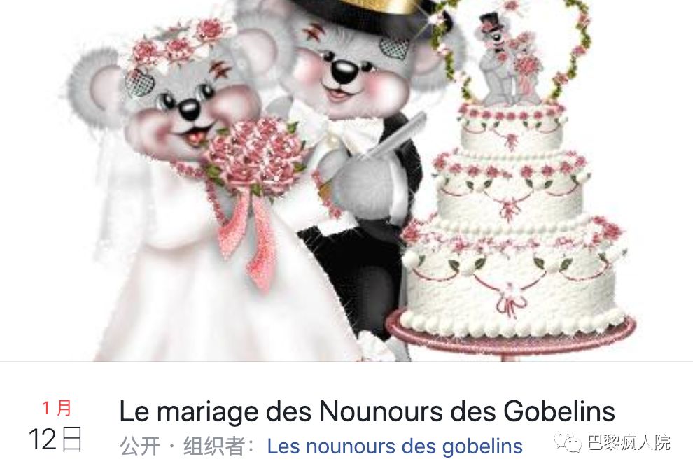 , 今冬巴黎爆红的小熊们的告别婚礼就在这周六，走着？, My Crazy Paris