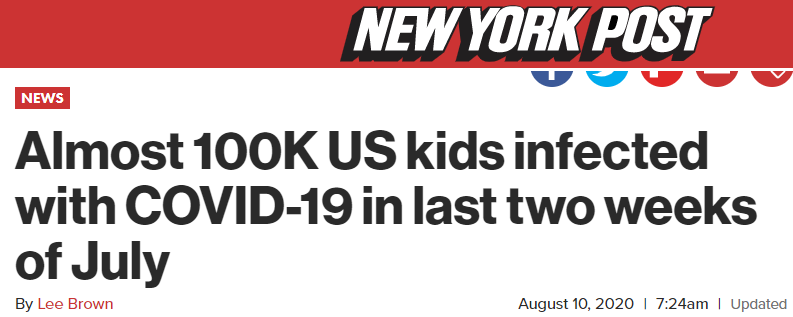 美国超33万儿童确诊，仅两周10万儿童感染！幼儿带病，传播力极强（组图） - 14