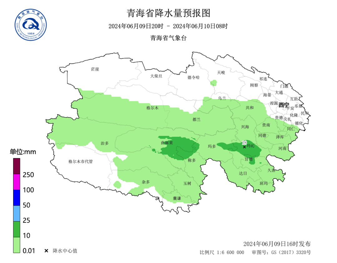 2024年06月10日 海西天气