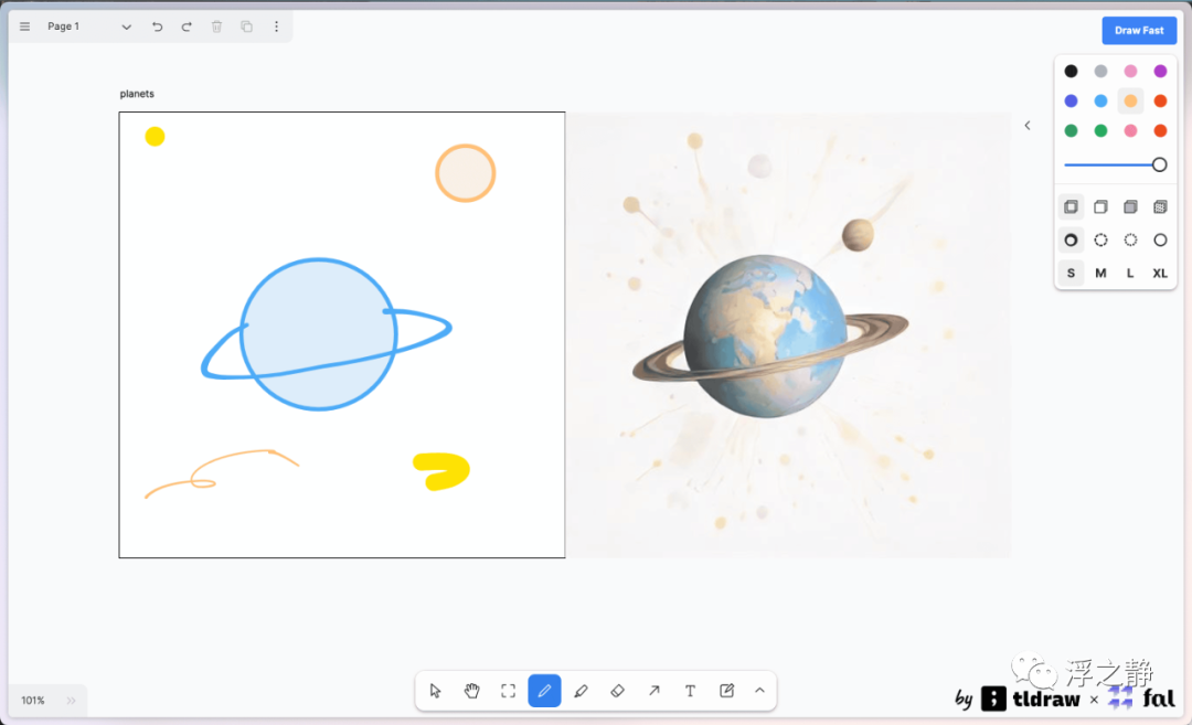生成式 AI 交互革命：GPT-4 + 白板手绘 + AI 实时生成