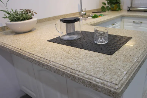 Beige Quartz Kitchen Tops