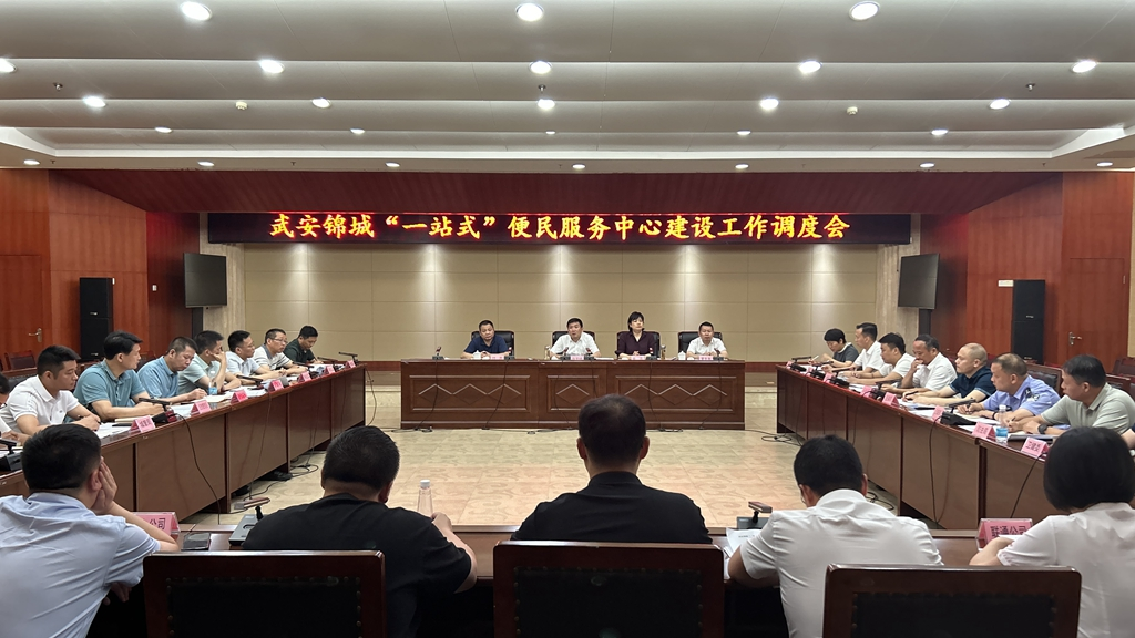 张宇峰调研部署武安锦城一站式便民服务中心建设工作