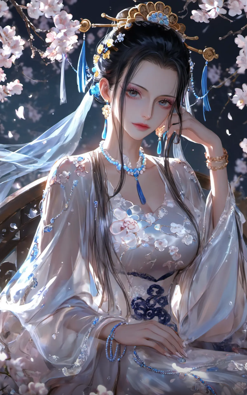 当海贼女神穿上中式华服!娜美旗袍惊艳,女帝汉服封神