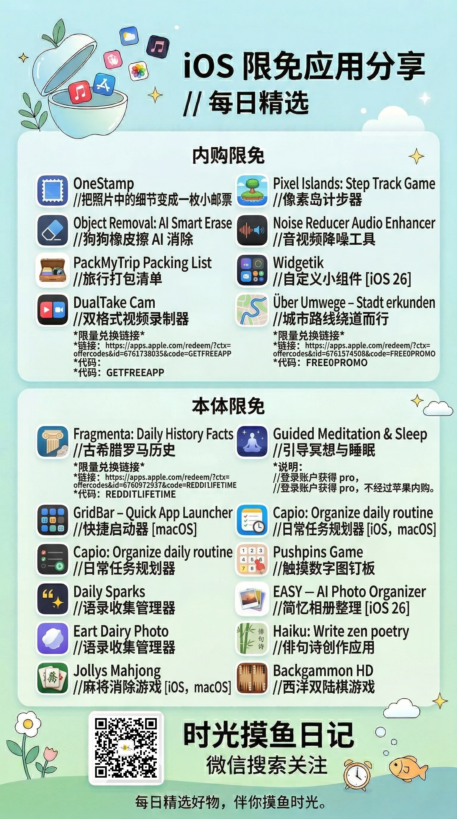 【iOS/macOS】苹果App Store商店每日限免应用-2026/04/11