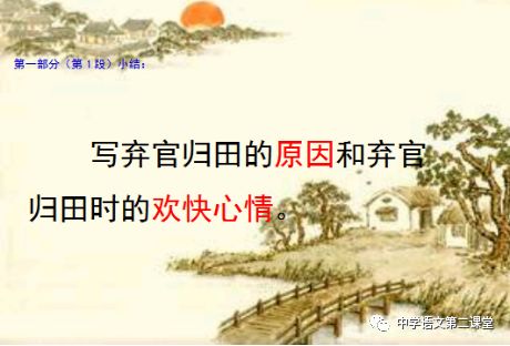 高中必修五第四课 归去来兮辞 中学语文第二课堂 微信公众号文章阅读 Wemp