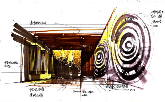 杨飞丨资深室内空间手绘设计师