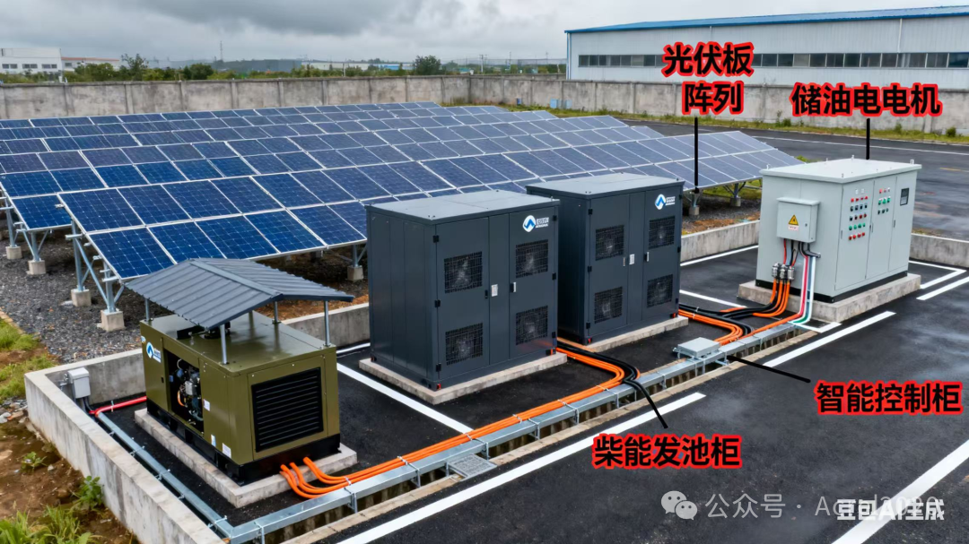 工业厂区：光储柴系统靠削峰填谷 + 需量控制优化用电