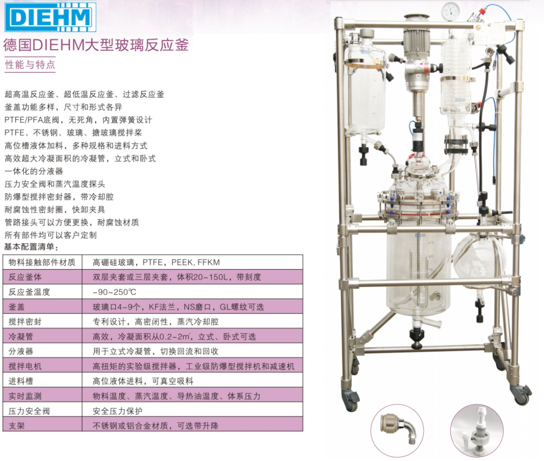 DIEHM/蒂姆 石英/玻璃反應(yīng)釜