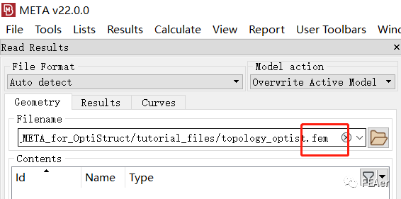 META读取OptiStruct拓扑优化结果