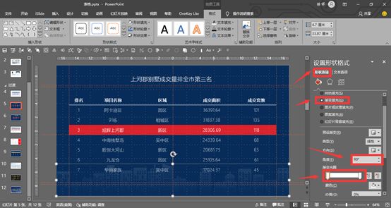 ppt表格边框颜色设置