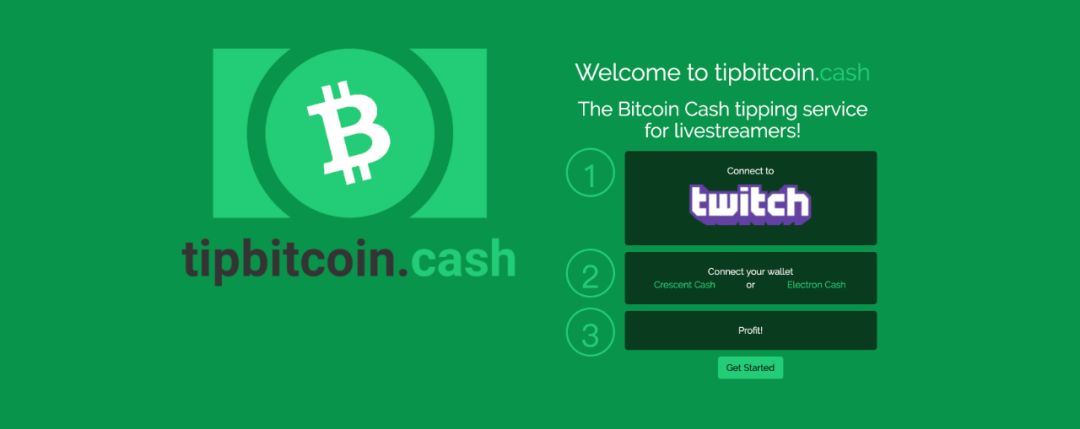 Twitch 上的比特币现金小费应用程序 - Tipbitcoin.cash