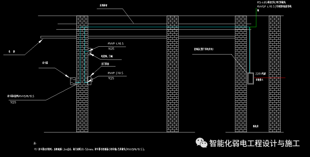 一套非常全面的門禁系統(tǒng)安裝大樣圖，可以直接使用！的圖3