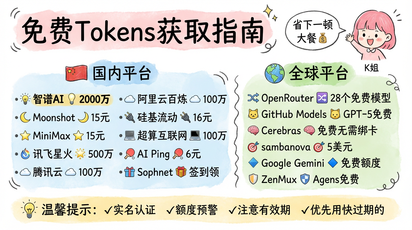 告别 Token 焦虑！国内外免费 API 渠道汇总（建议收藏）