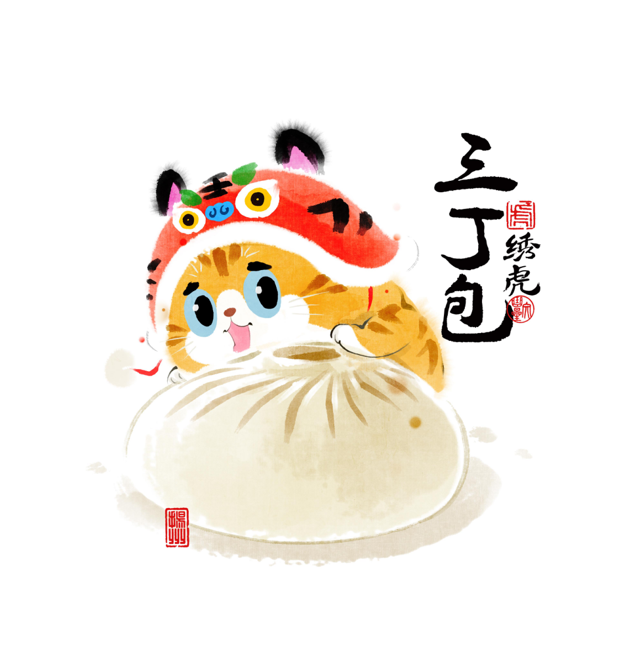 扬州美食ip形象绣虎微信表情包上线啦快来添加吧