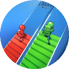 搭了个桥跑酷小游戏