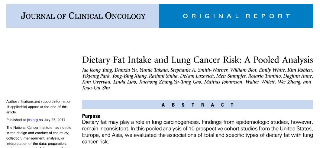 肺癌竟和高脂饮食有关？