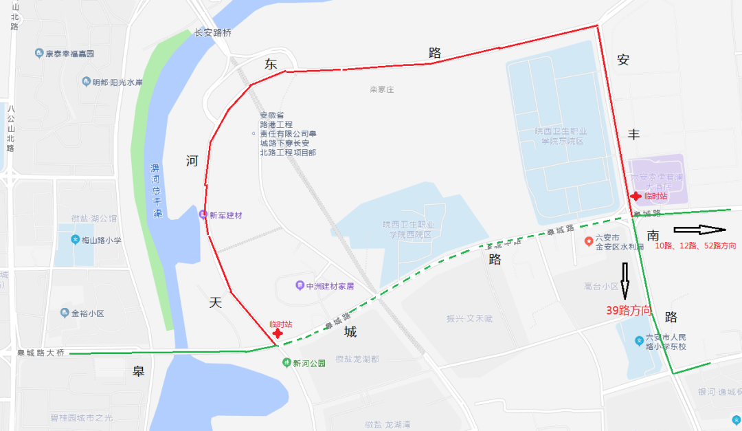 六安10路公交车路线图图片