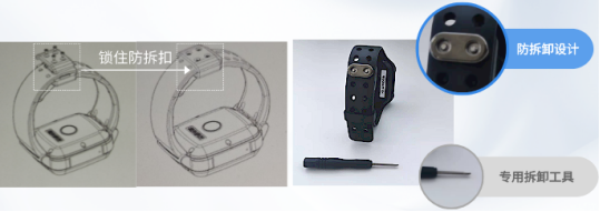 社区矫正防拆卸定位手环