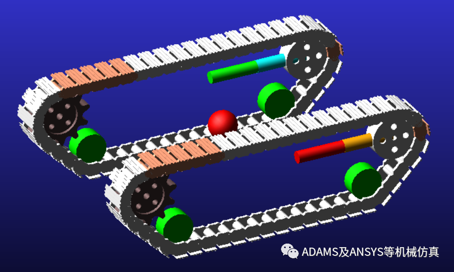 ADAMS履带小车仿真的图9