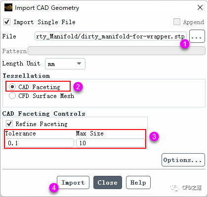 Fluent Meshing案例：CFD几何包面的图2