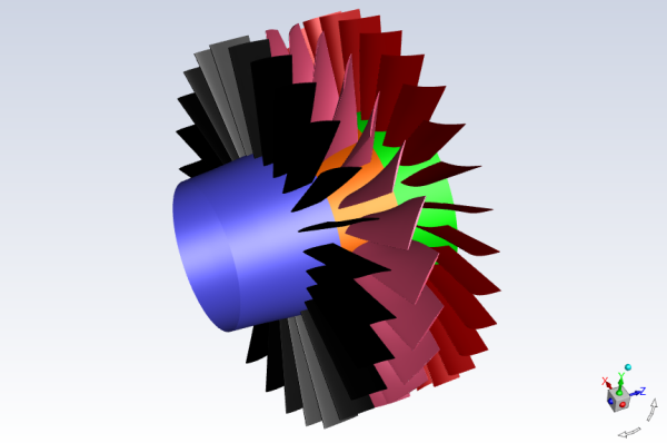 ANSYS Fluent案例｜利用Turbo流程计算压缩机性能的图1