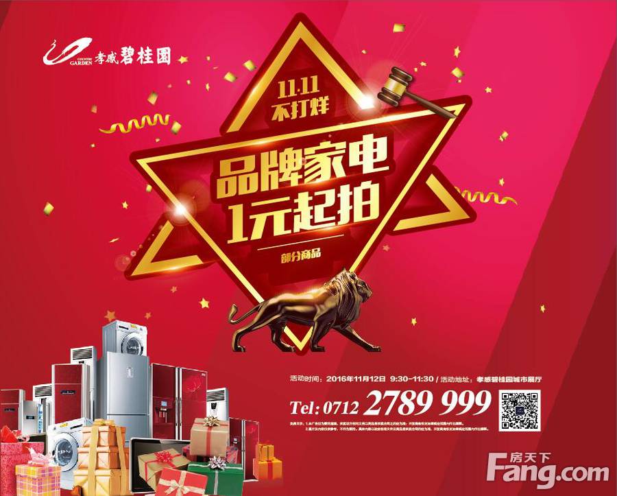 孝感碧桂园举办小型家电拍卖会