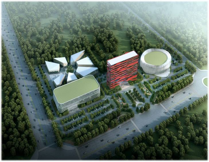 孟州保税电竞小镇俯瞰图（概念图）