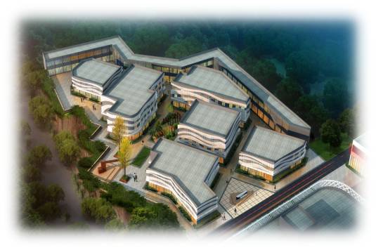 孟州保税电竞小镇孵化创业园俯瞰图