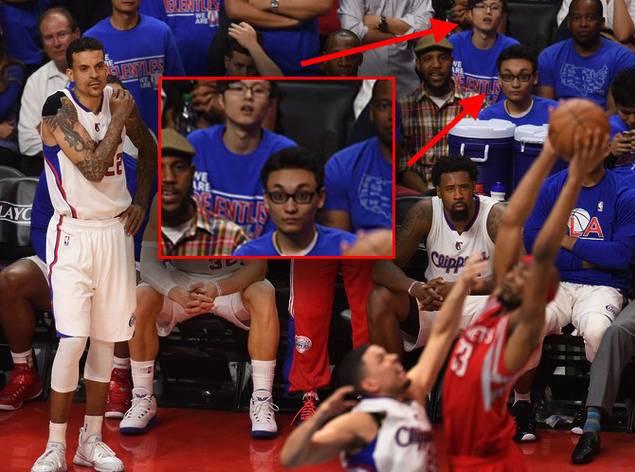 贼九跟NB队员Hao一起看NBA