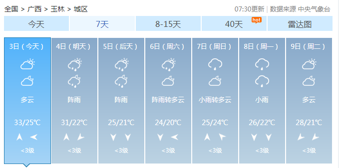 2024年04月05日 玉林天气