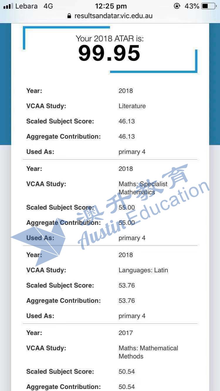vce exam results
